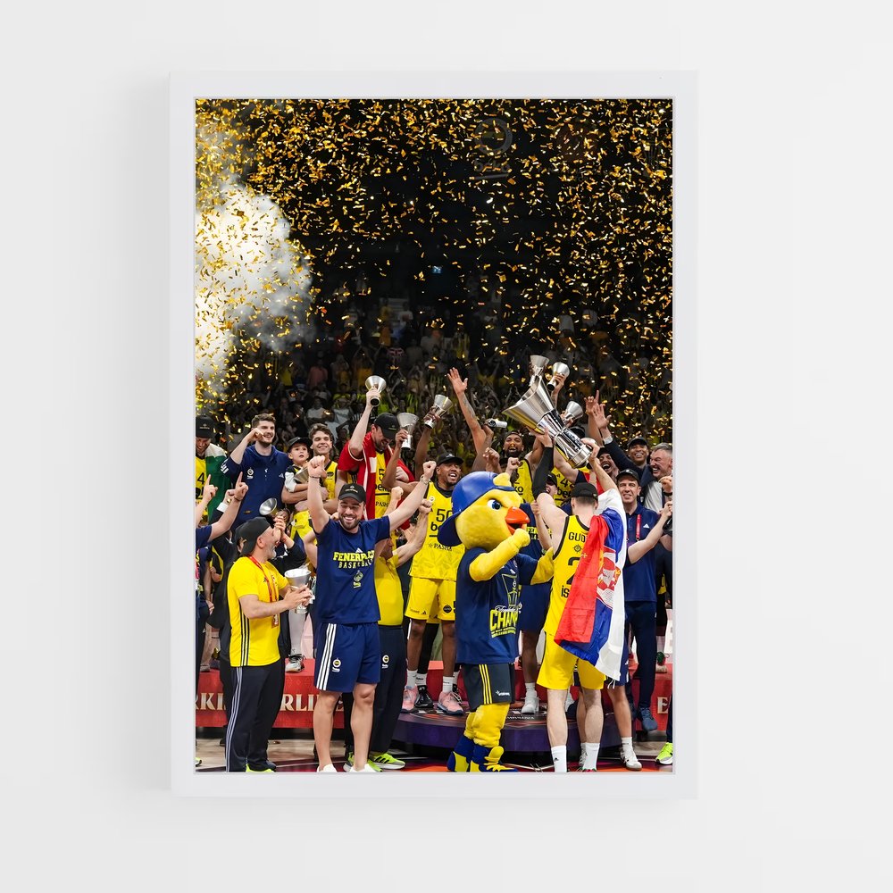 Poster Victoire Suédoise – affiche Basketball (vue 3)